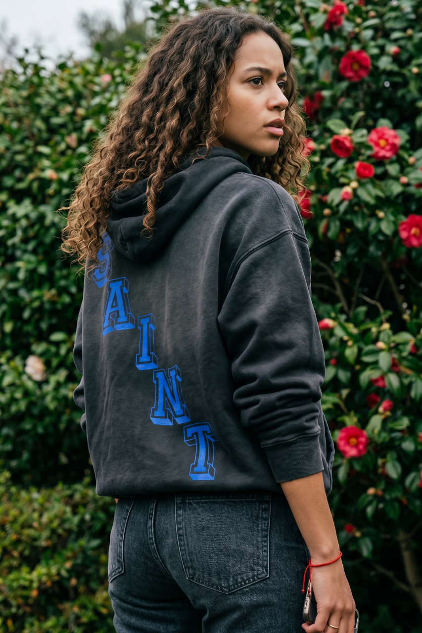 Rue Logo Print Hoodie