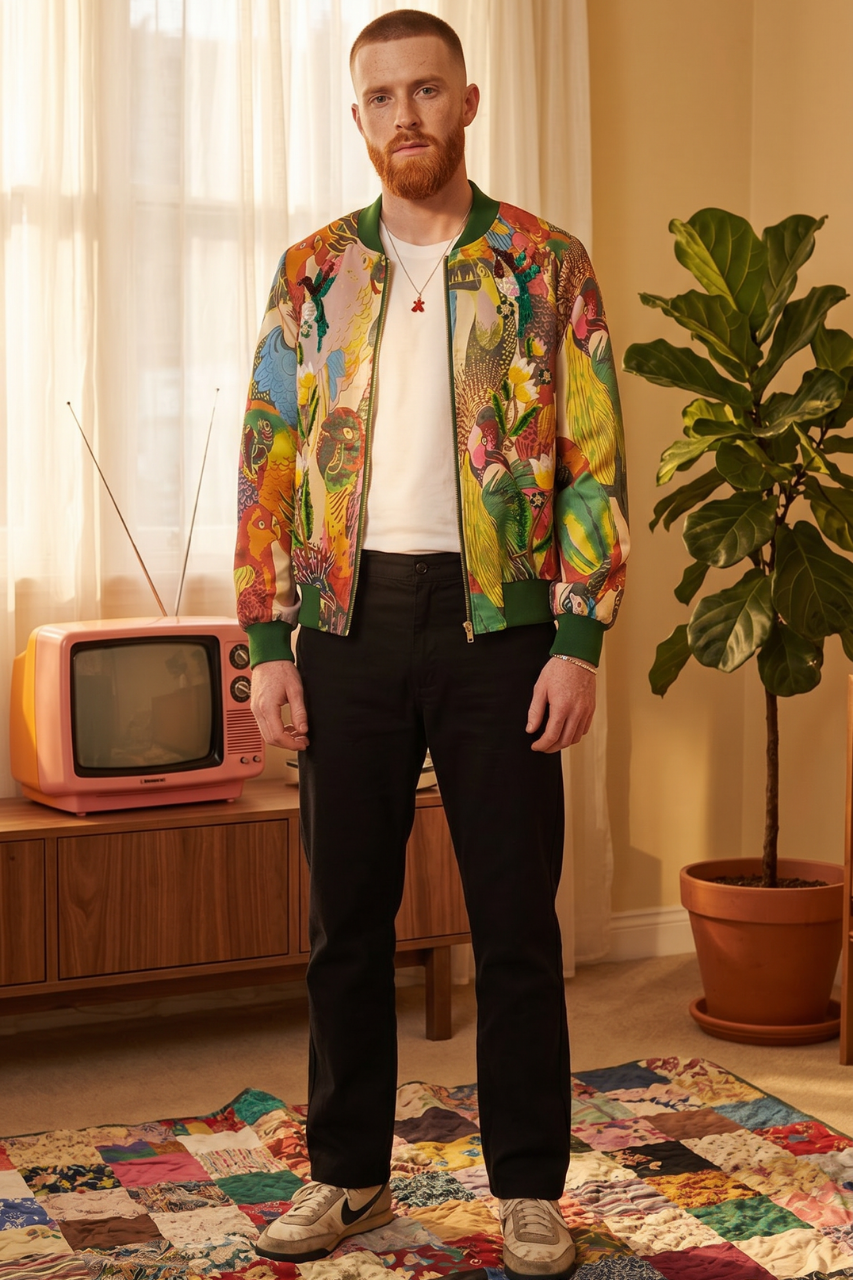 Fezco Embroidered Bomber Jacket