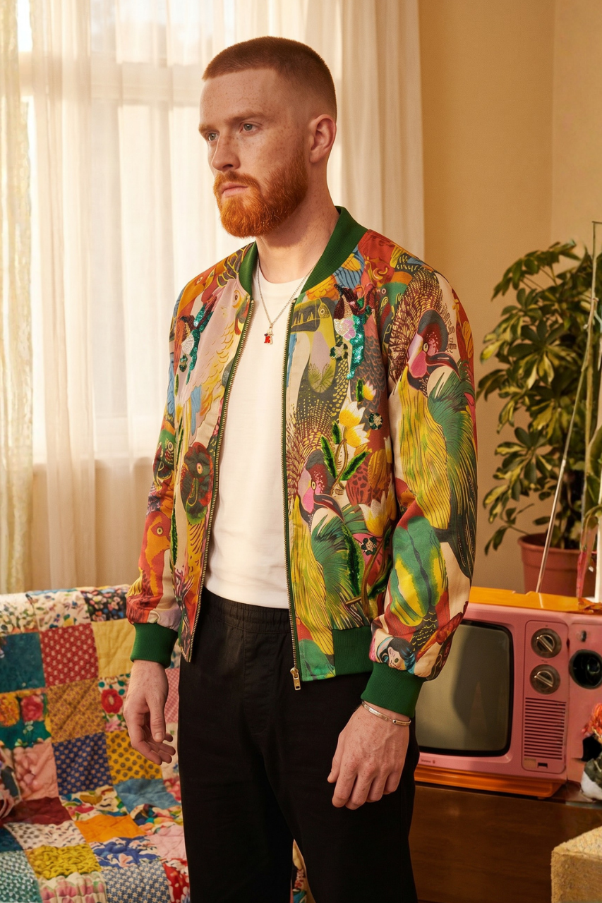 Fezco Embroidered Bomber Jacket