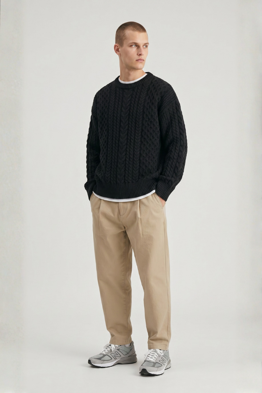 Fezco Jacquard Knit Sweater