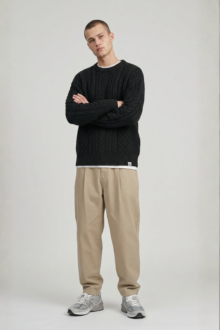 Fezco Jacquard Knit Sweater