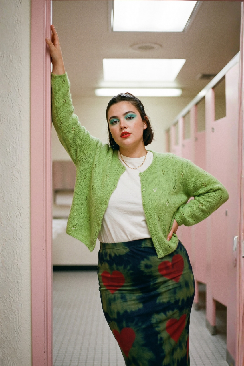 Kat Hernandez Green Knit Cardigan
