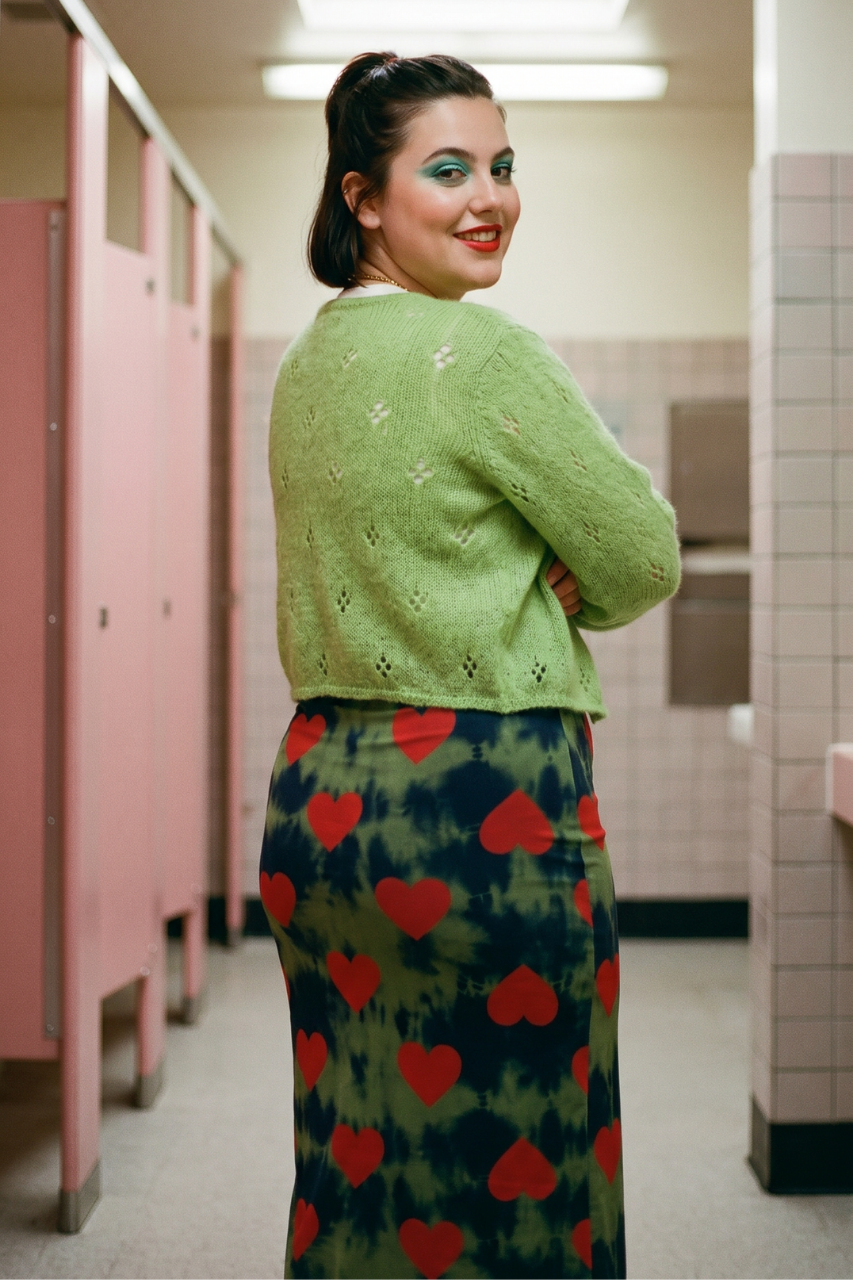 Kat Hernandez Green Knit Cardigan