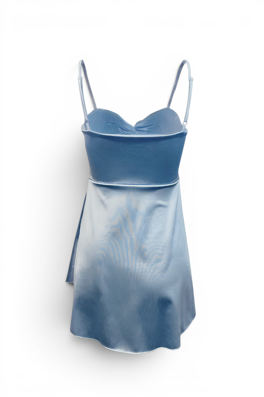 Cassie Inspired Blue Mini Dress