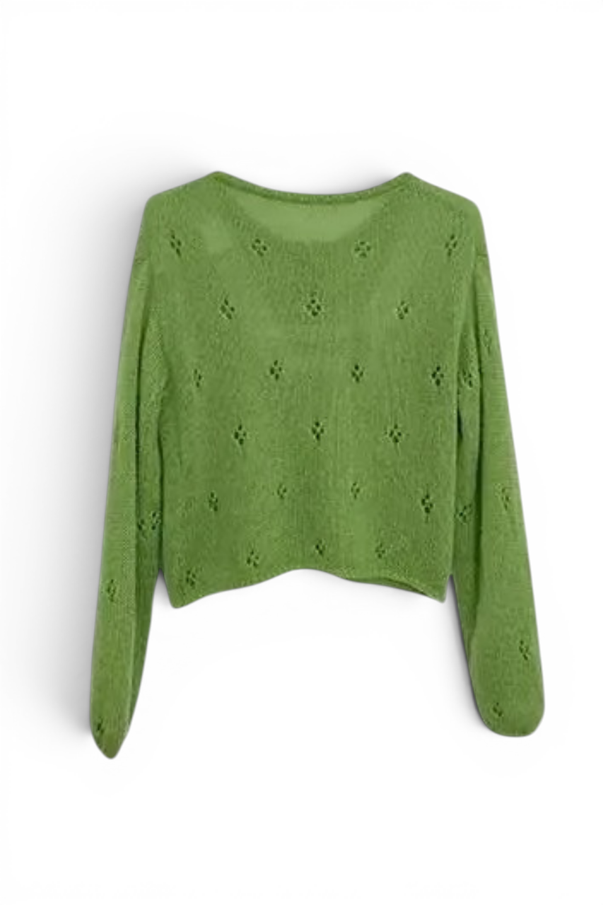 Kat Hernandez Green Knit Cardigan