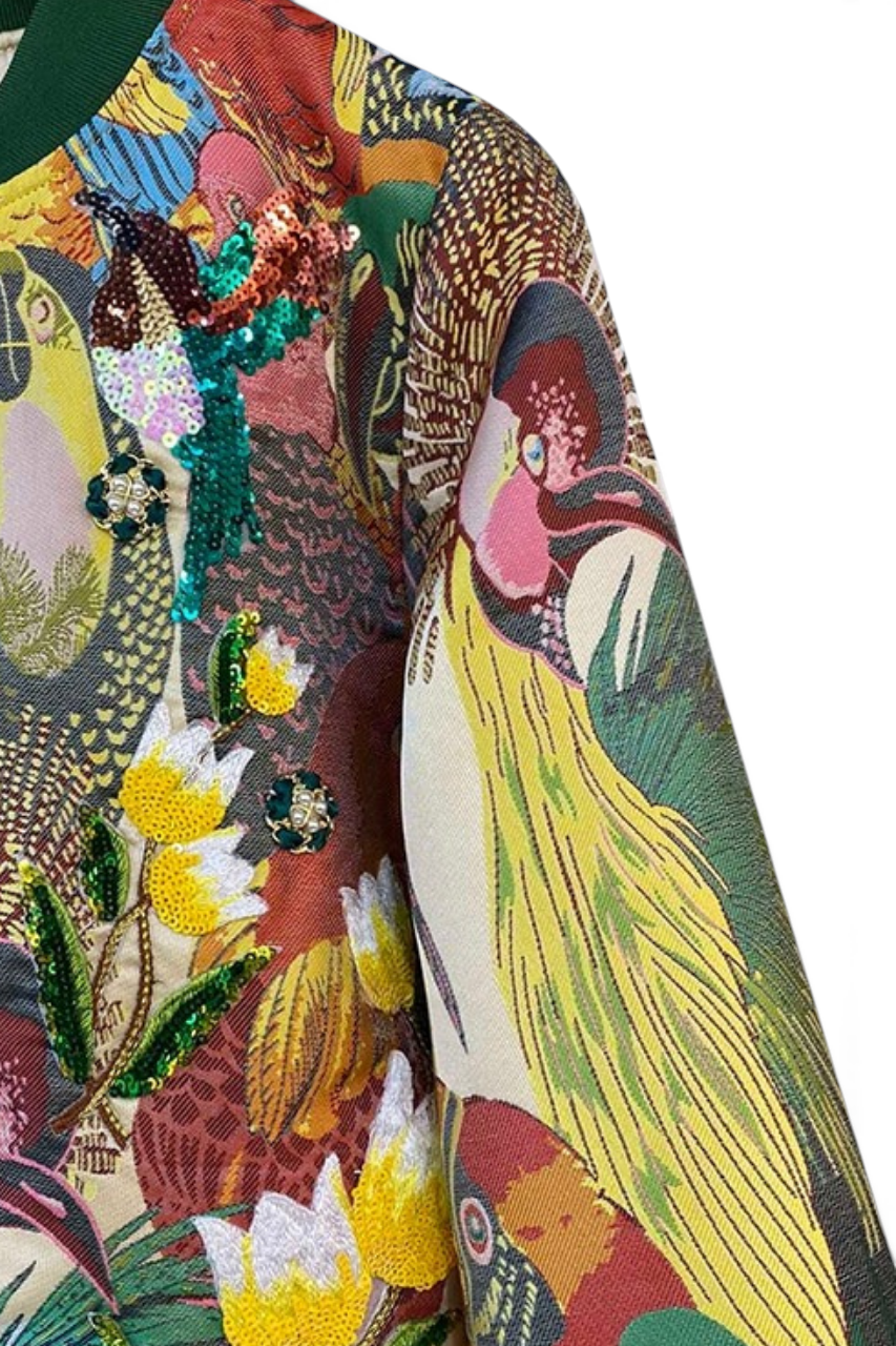 Fezco Embroidered Bomber Jacket