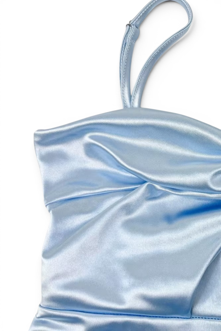 Cassie Inspired Blue Mini Dress