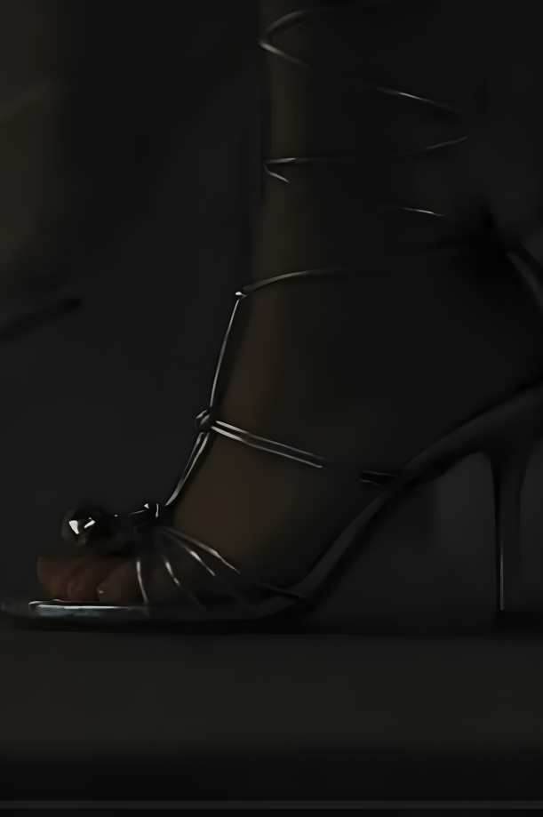Cassie Silver Ankle Strap Heels